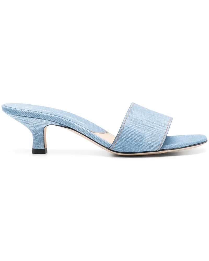 Ermanno Scervino Mules mit Jeans-Print 55mm - Blau Blau