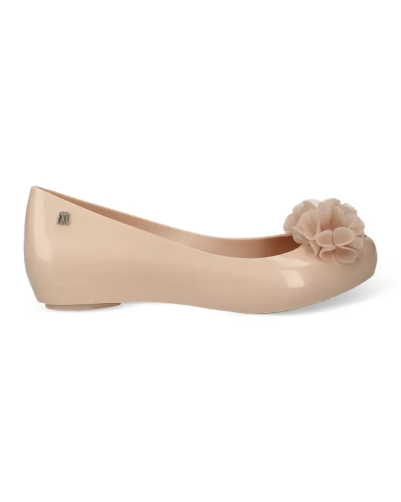 Melissa Ultragirl Ballerinas mit Blumendetail - Nude Nude
