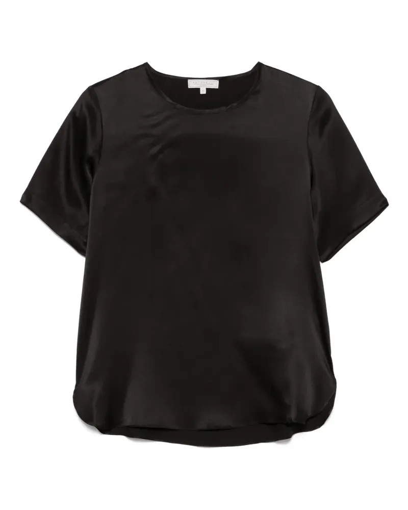 Antonelli Firenze T-Shirt aus Seidengemisch - Schwarz Schwarz