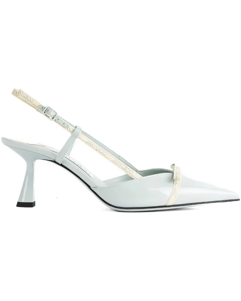 Jimmy Choo Camila Slingback-Pumps aus Lackleder 65mm - Grün Grün