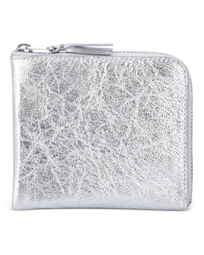 Comme des Garçons zip small wallet - Silber Silber