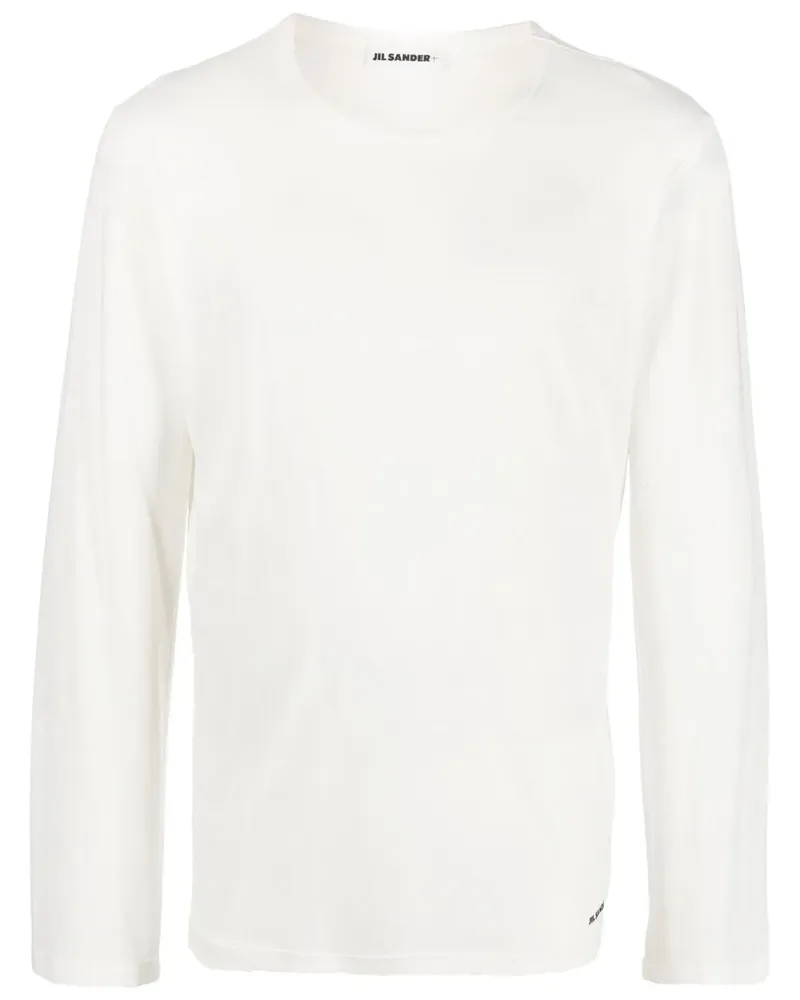 Jil Sander Klassisches Langarmshirt - Weiß Weiß