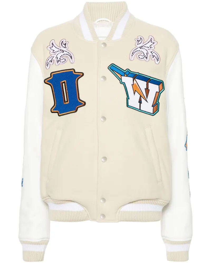OFF-WHITE Thunderbolt Bomberjacke - Nude Nude