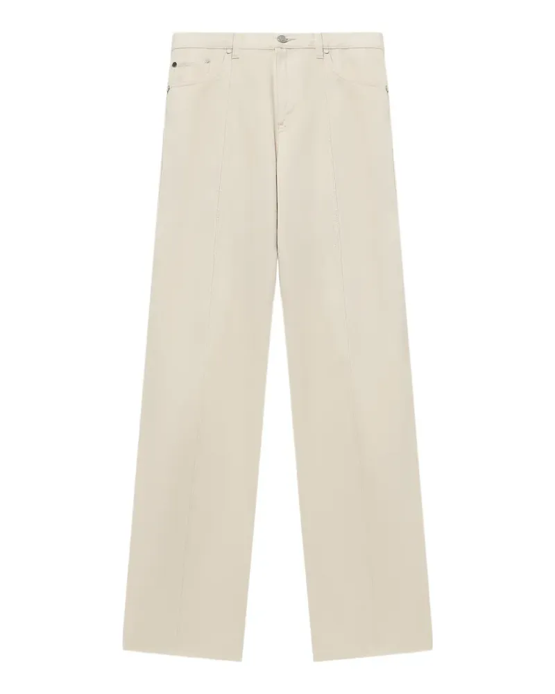 Helmut Lang Jeans mit weitem Bein - Nude Nude