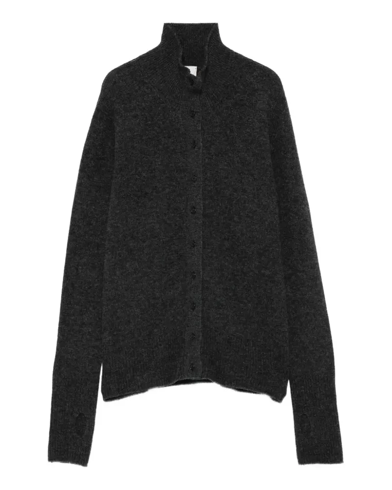 ALYSI Cardigan mit Stehkragen - Grau Grau