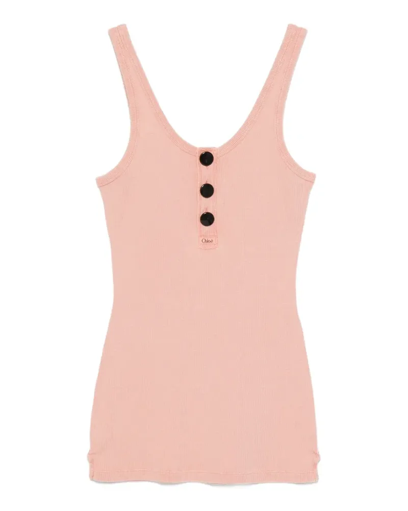Chloé button T-shirt - Rosa Rosa