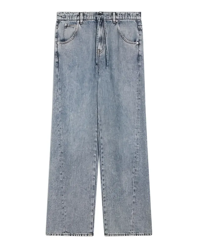 Semicouture Jeans mit Kordelzug - Blau Blau