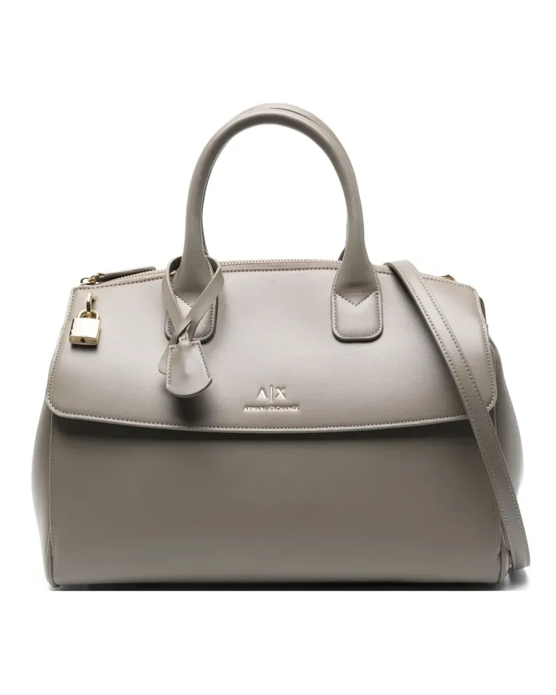 Armani Exchange ASV Trunk Tote Bag - Grau Grau