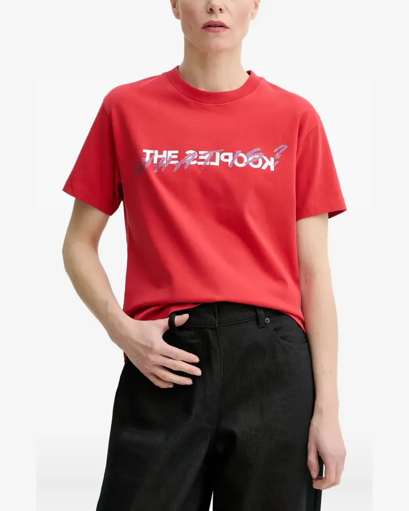The Kooples T-Shirt mit Logo-Print - Rot Rot