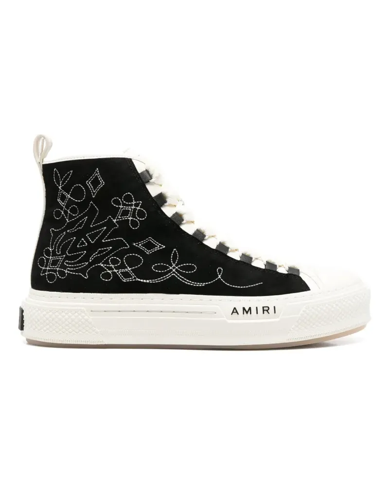 Amiri Western MA Court Sneakers - Schwarz Schwarz