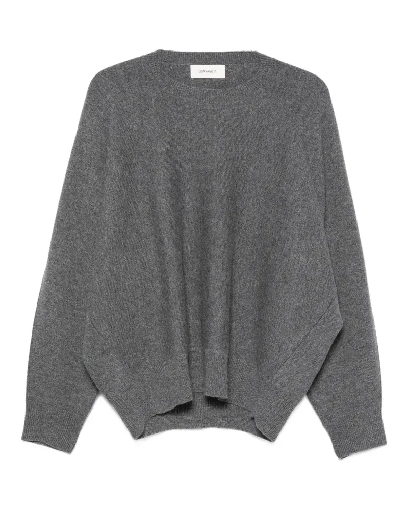 Lisa Yang Kurzärmeliger Haily Pullover - Grau Grau