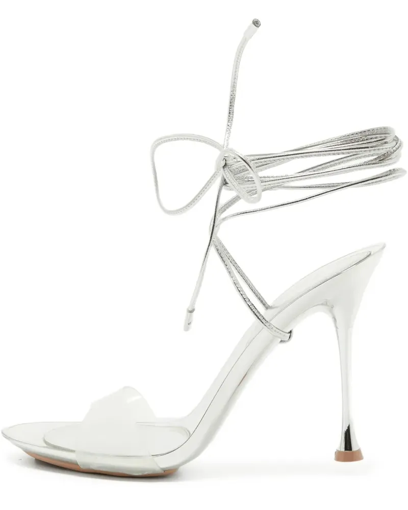 Gianvito Rossi Pre-owned Sandalen mit transparenten Riemen 110mm - Nude Nude