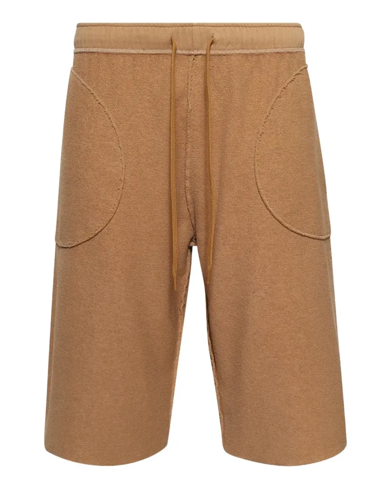Maison Margiela drawstring patch shorts - Braun Braun