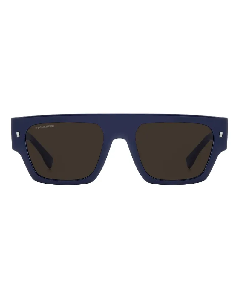 Dsquared2 Icon Sonnenbrille mit eckigem Gestell - Blau Blau