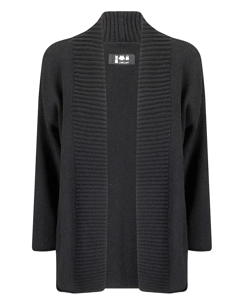 LABO.ART Offener Cardigan - Schwarz Schwarz