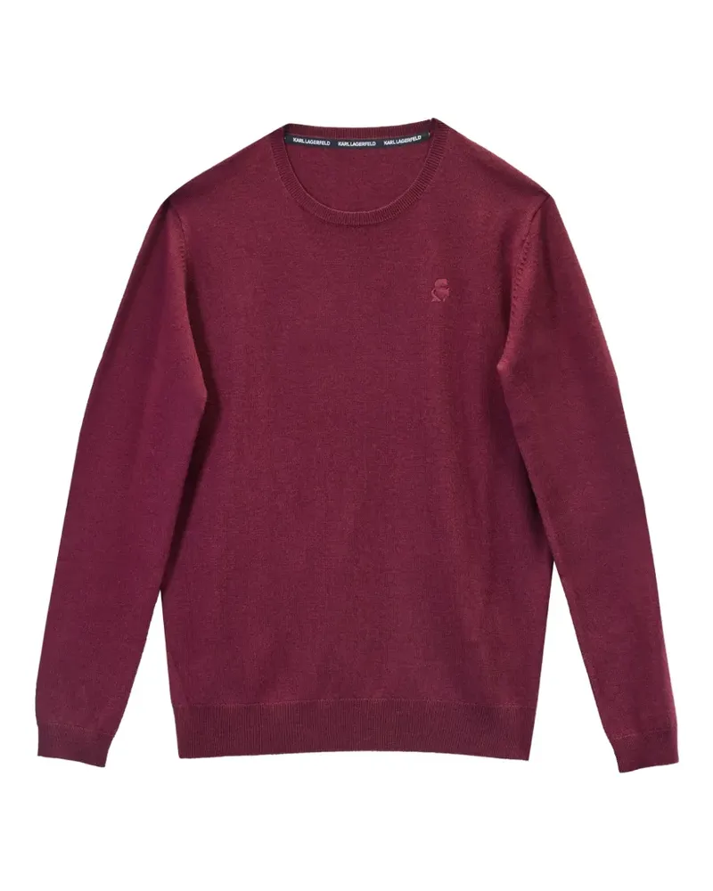 Karl Lagerfeld Kameo Pullover mit Stickerei - Rot Rot