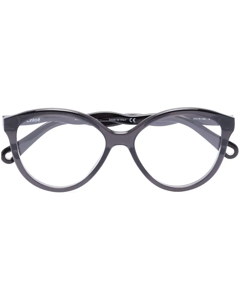 Chloé Runde Brille - Schwarz Schwarz