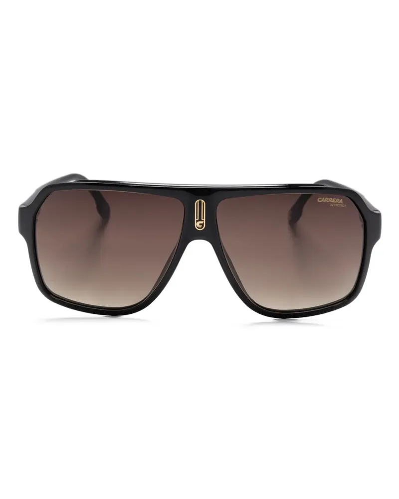 Carrera Sonnenbrille mit Logo-Gravur - Schwarz Schwarz