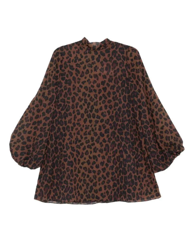 Simon Miller Minikleid mit Leoparden-Print - Braun Braun