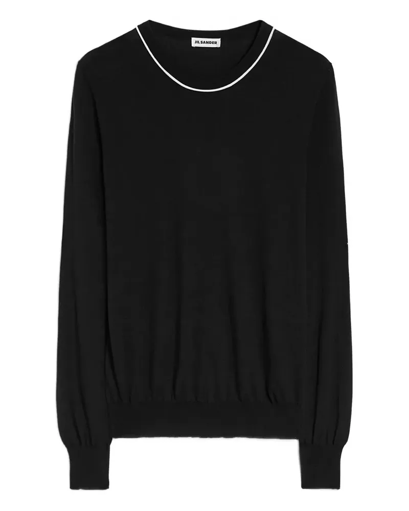 Jil Sander Pullover mit rundem Ausschnitt - Schwarz Schwarz