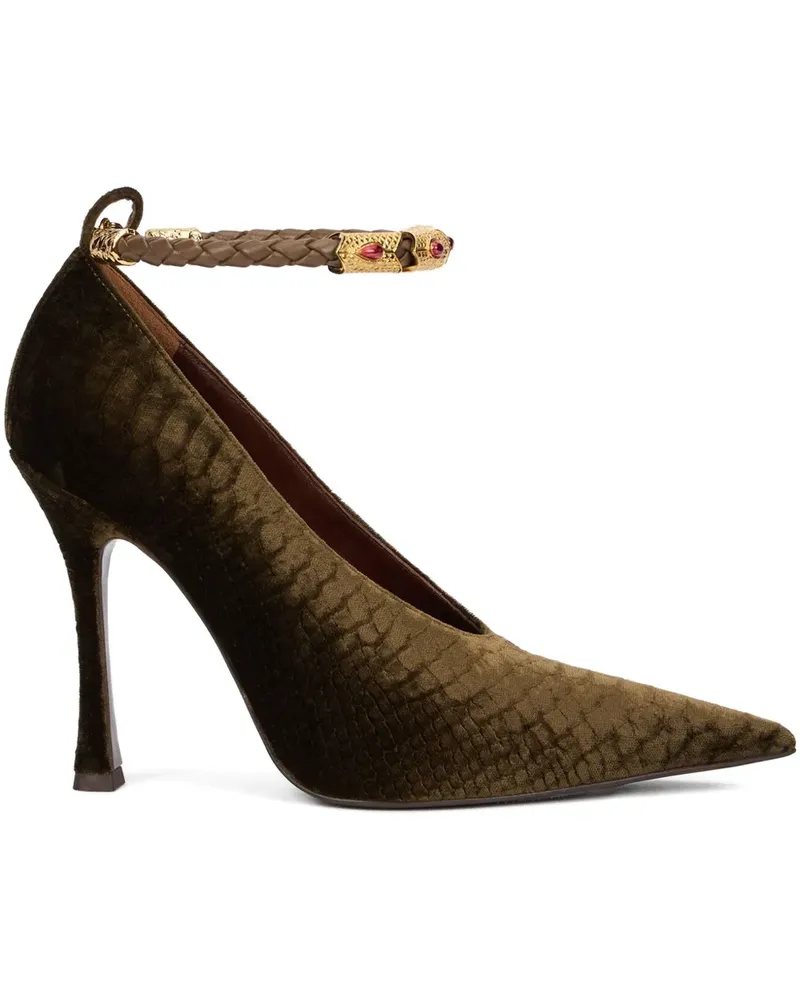 Roberto Cavalli Pumps mit spitzen Riemen - Grün Grün