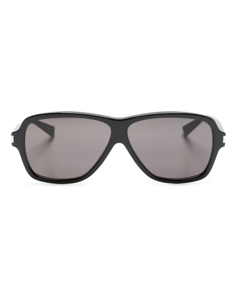 Saint Laurent Sonnenbrille mit Oversized-Gestell Black