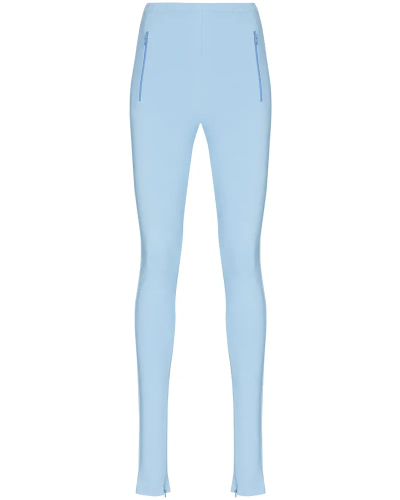 WARDROBE.NYC Leggings mit Reißverschlüssen - Blau Blau