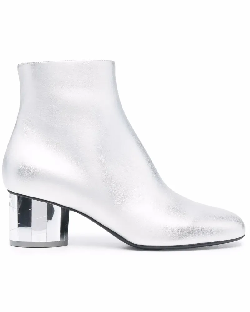 Ferragamo Stiefeletten mit verspiegeltem Absatz - Silber Silber