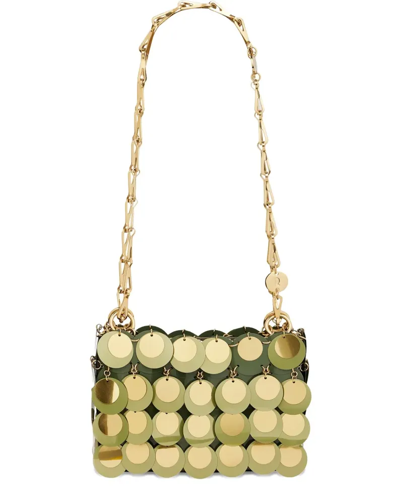 Paco Rabanne Nano Sparkle Schultertasche - Grün Grün