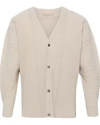 Issey Miyake Plissierter Mc March Cardigan Nude