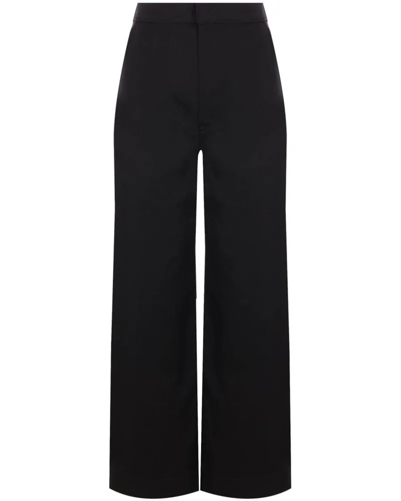 Jil Sander Jeans mit weitem Bein - Schwarz Schwarz