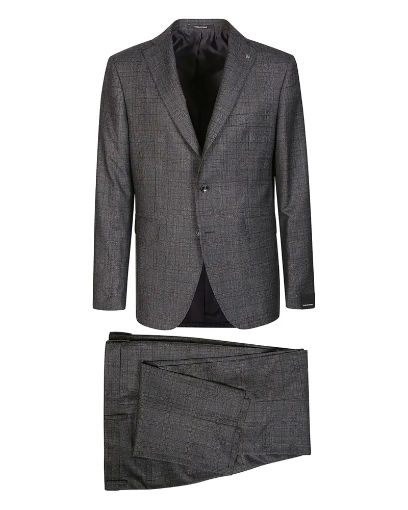 Tagliatore check-pattern wool suit - Grau Grau