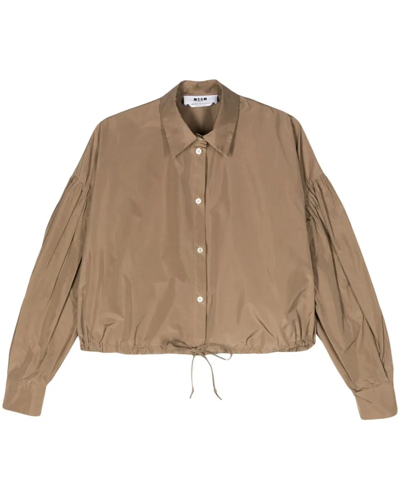 MSGM Hemd mit weiten Ärmeln - Nude Nude
