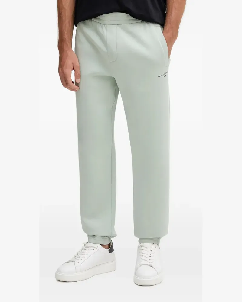 Armani Exchange logo print track pants - Grün Grün