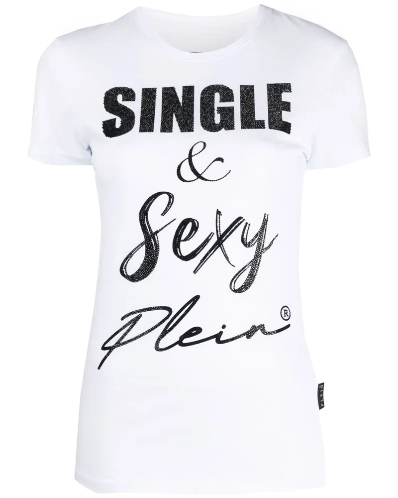 Philipp Plein T-Shirt mit grafischem Print - Weiß Weiß