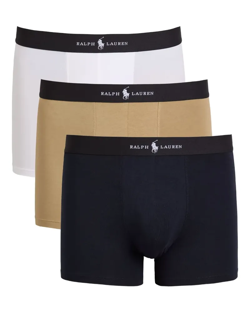 Ralph Lauren logo-waistband boxers (pack of three) - Blau Blau