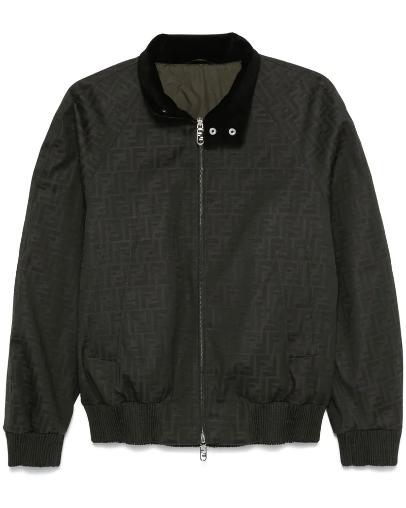Fendi Bomberjacke aus FF-Jacquard - Braun Braun