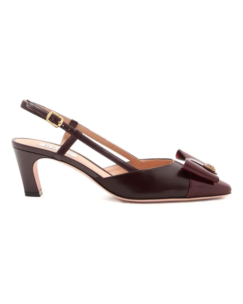 Bally Slingback-Pumps mit B-Schleife - Rot Rot