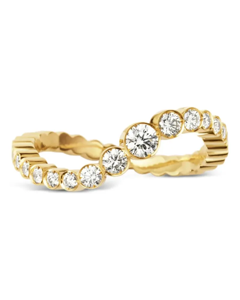 Sophie Bille Brahe Courant d'Ensemble Ring mit Diamanten - Gelb Gelb