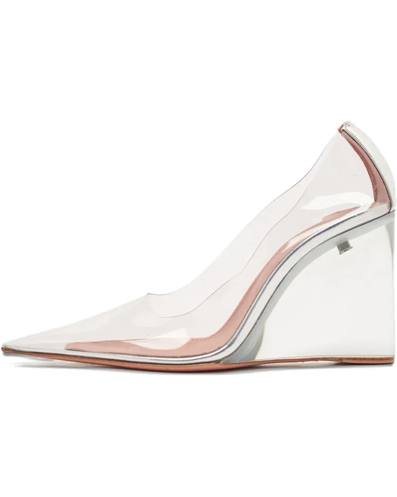 Amina Muaddi Pre-owned Ane Glass Pumps 90mm - Weiß Weiß