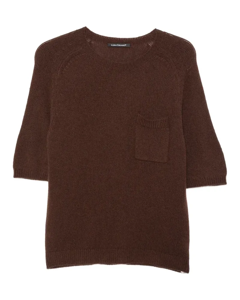 Luisa Cerano Pullover mit Raglanärmeln - Braun Braun