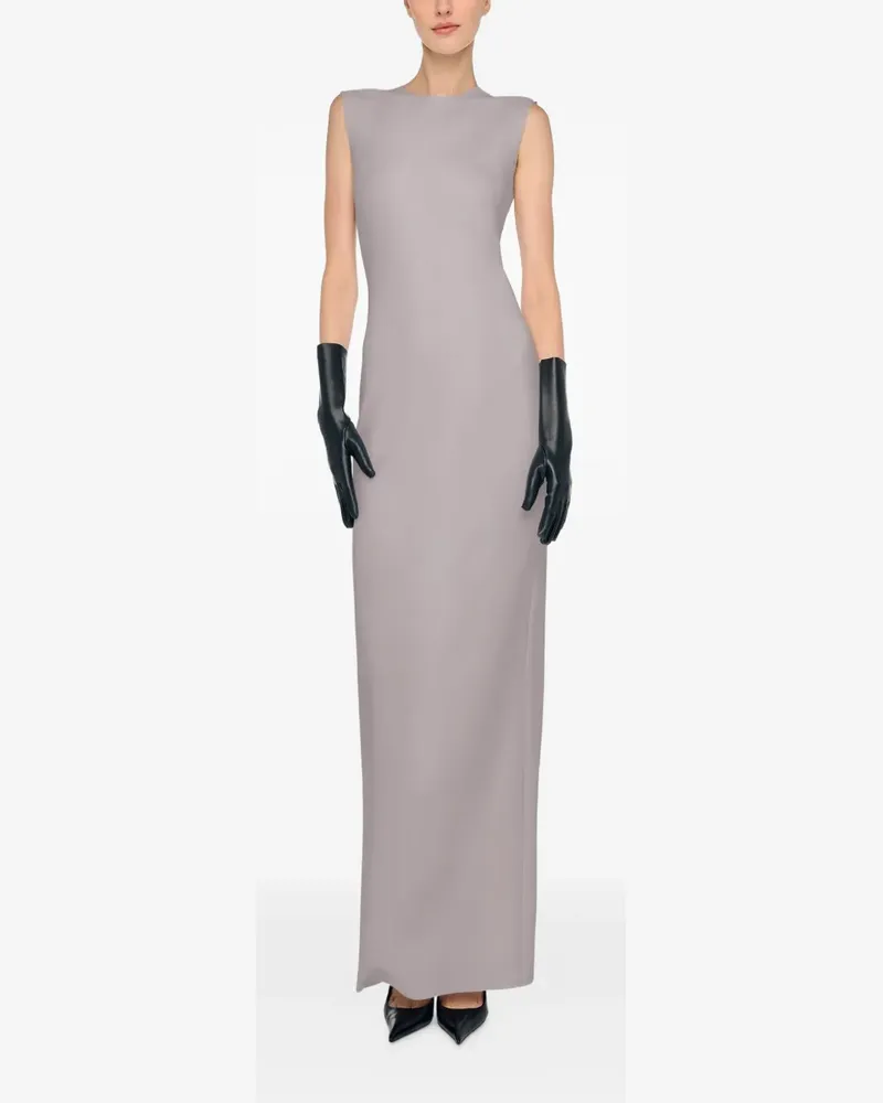 Norma Kamali Langes Trägerkleid - Grau Grau