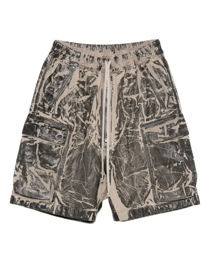 DRKSHDW by Rick Owens Ausgeblichene Cargo-Shorts - Schwarz Schwarz