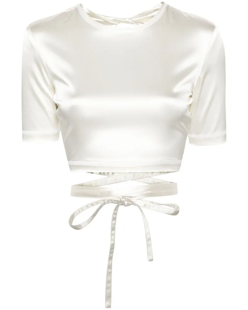 Patou T-Shirt mit offenem Rücken - Weiß Weiß