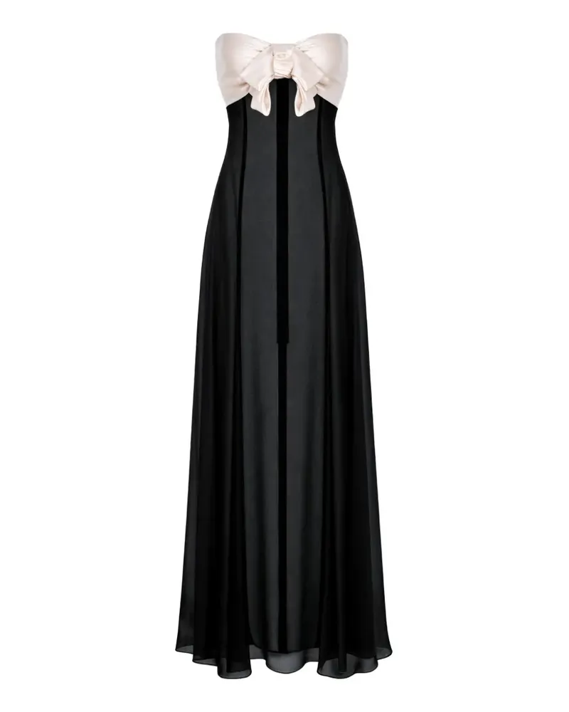 MANURÍ Donna maxi dress - Schwarz Schwarz