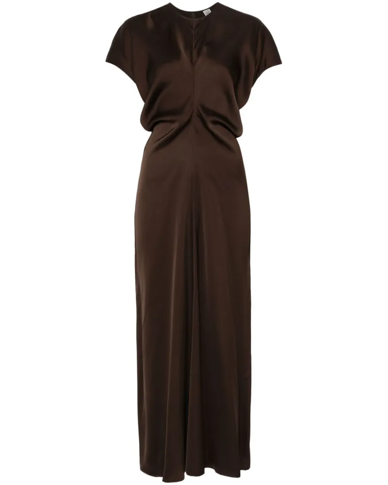 Totême Slouch Waist Maxikleid - Braun Braun