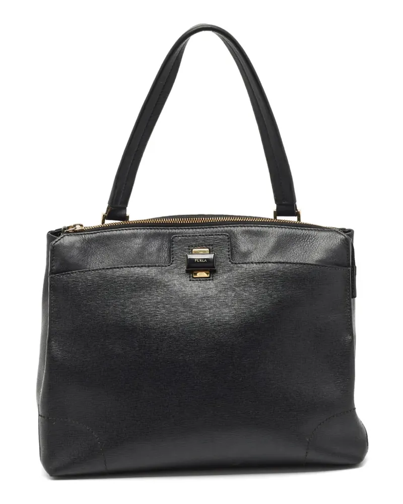Furla Piper Lux Schultertasche - Schwarz Schwarz