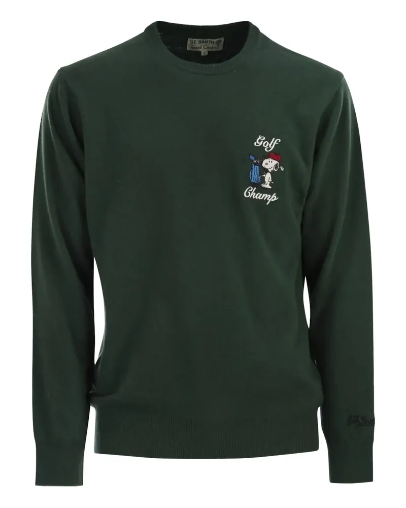 MC2 Saint Barth Heron Pullover mit Stickerei - Grün Grün