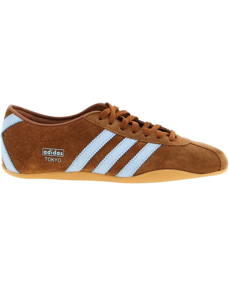 adidas Tokyo Sneakers aus Wildleder mit Kontraststreifen - Braun Braun