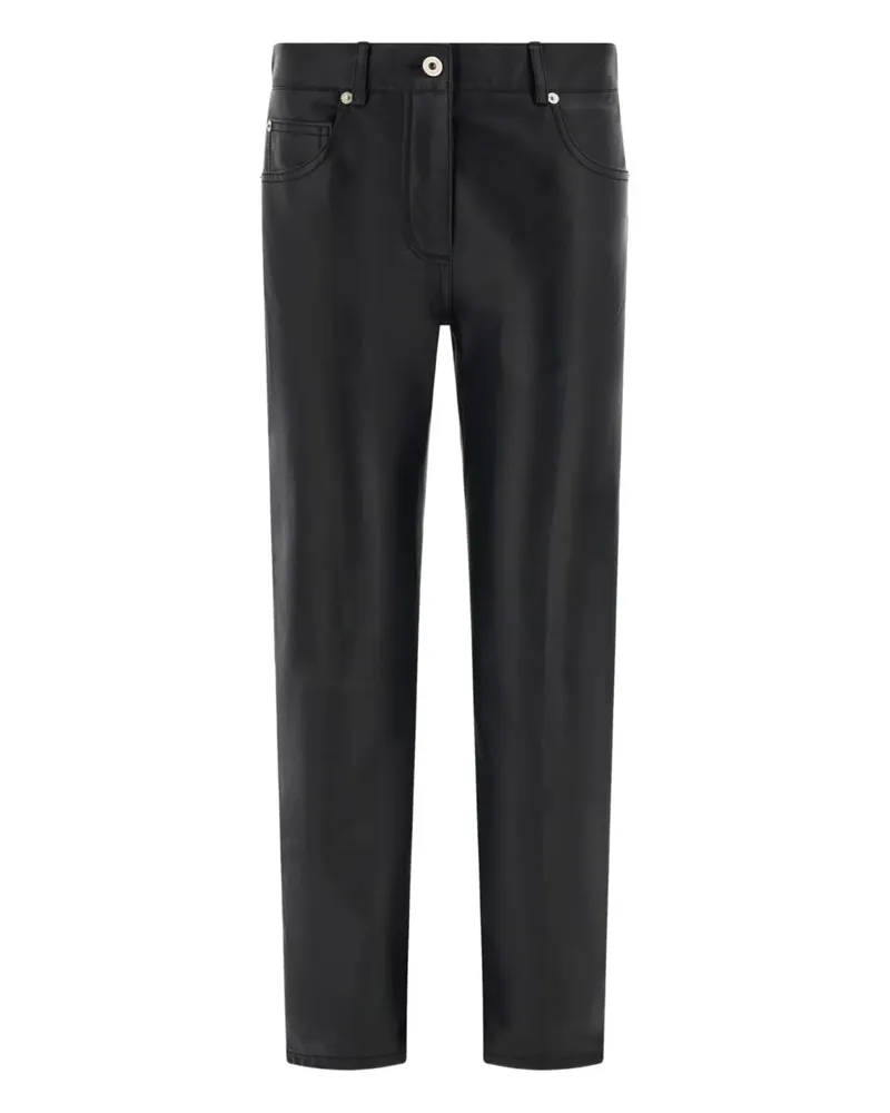 Ferragamo five-pocket nappa trousers - Schwarz Schwarz